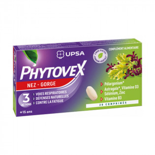 Upsa Phytovex Nez Gorge 3 actions 20 tablets