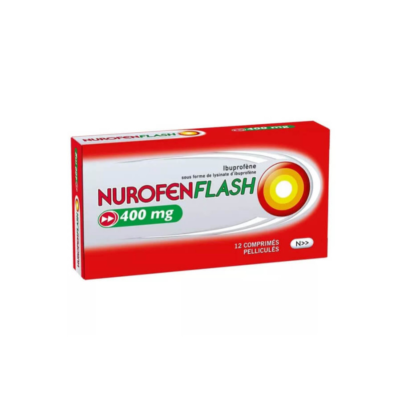 Nurofenflash 400 mg Douleurs et Fièvre 12 Comprimés