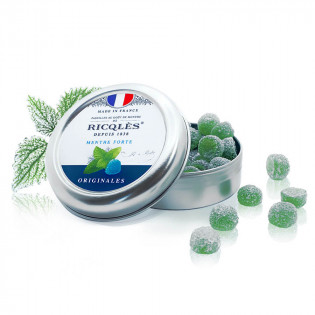 RICQLES STRONG MINT PASTILLES WITH SUGARS 50G
