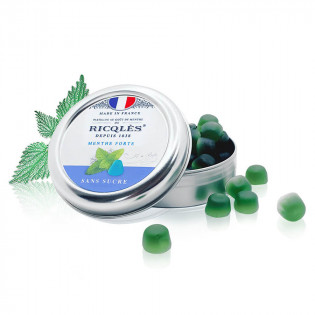 Ricqles pastilles à la menthe forte sans sucre 50 gr