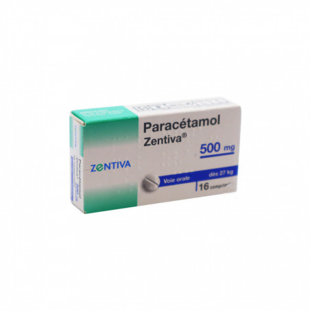 Zentiva Paracétamol 500mg 16 Comprimés douleur et fièvre