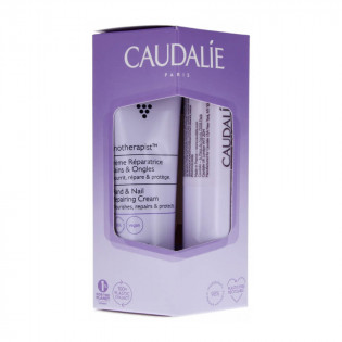 Caudalie Duo Vinotherapist Crème Réparatrice Mains et Ongles 30 ml + Soin des Lèvres 4,5 g