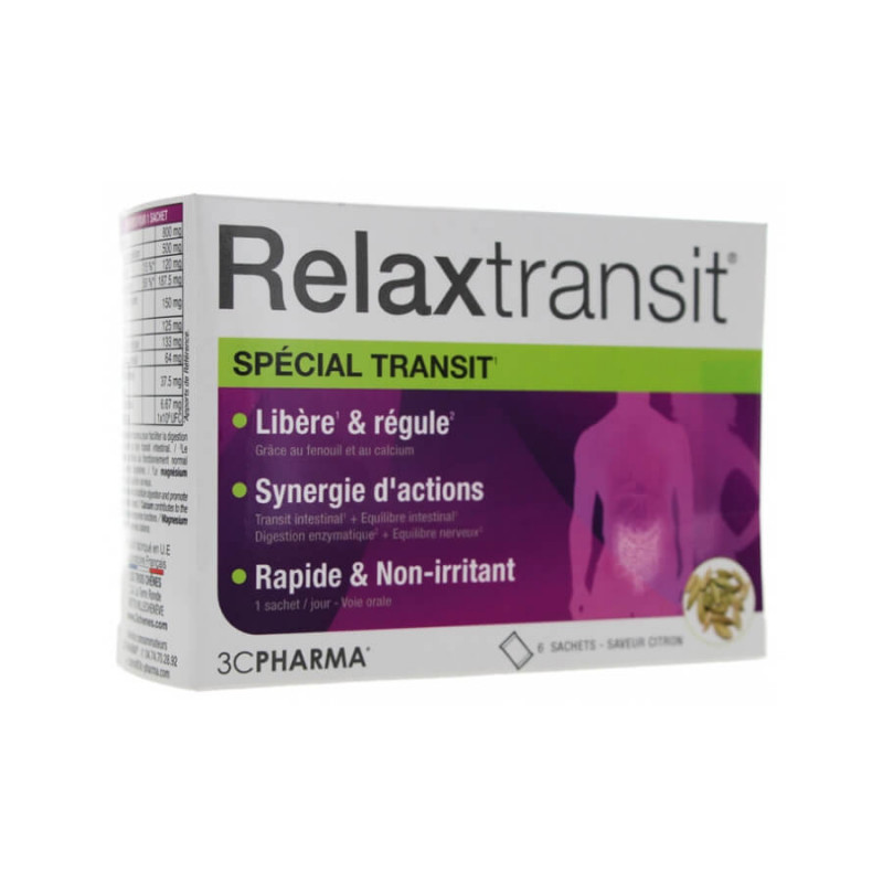 3C Pharma Relaxtransit spécial transit 6 Sachets