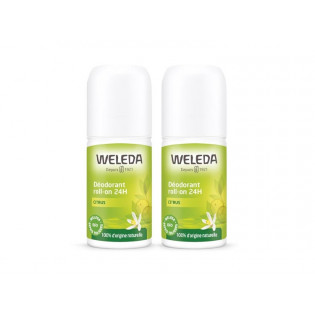 WELEDA DUO Deodorant roll-on 24h Citrus. Roll-on 2X50ml