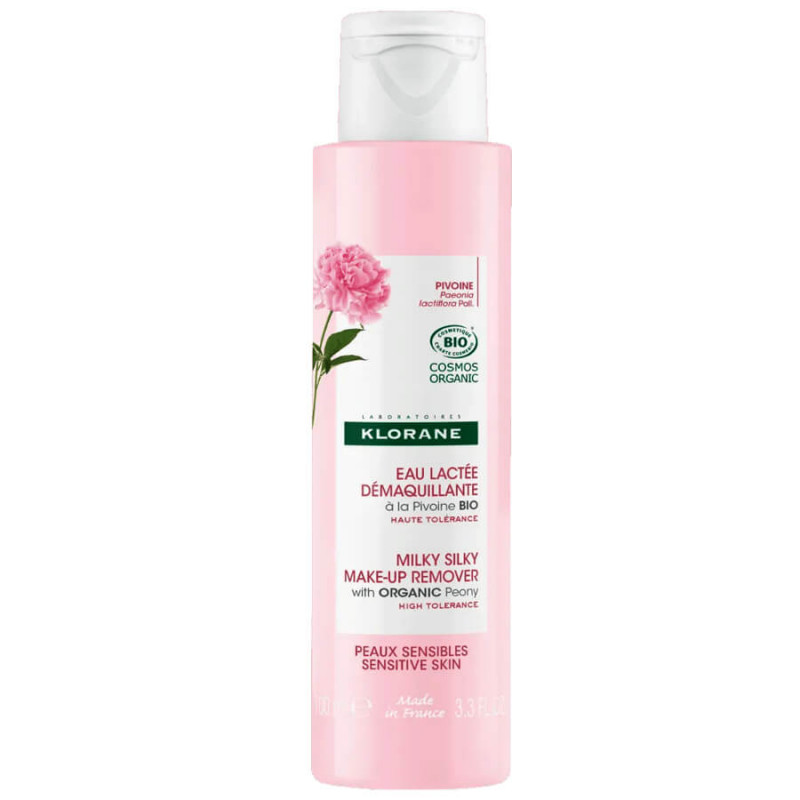 Klorane Pivoine Eau Lactée démaquillante Bio peaux sensibles 100 ml