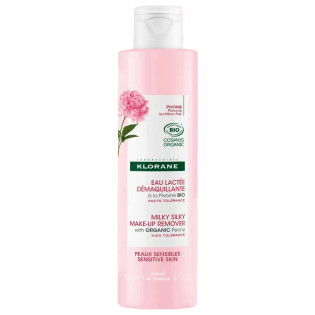 Klorane Pivoine Eau Lactée démaquillante Bio peaux sensibles 200 ml