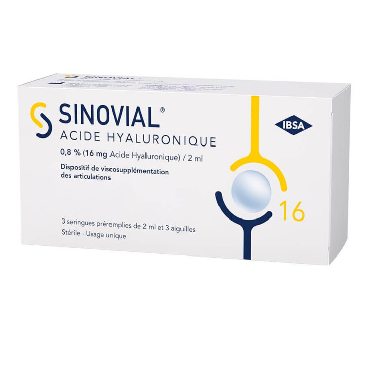 SINOVIAL 3 PREFILLED SYRINGES OF 2ML