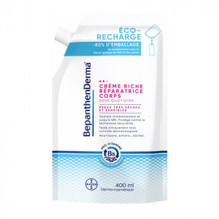 Bepanthen Derma Crème Riche Réparatrice Corps Éco-Recharge 400 ml