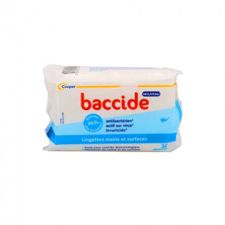 Baccide Lingettes Mains et Surfaces 32 lingettes
