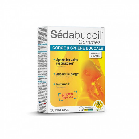 3C Pharma Sédabuccil Citron Menthol 24 gommes