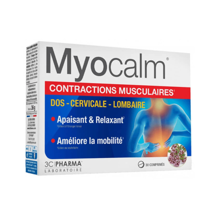 Myocalm Muscle Contractions 30 Relaxing Tablets