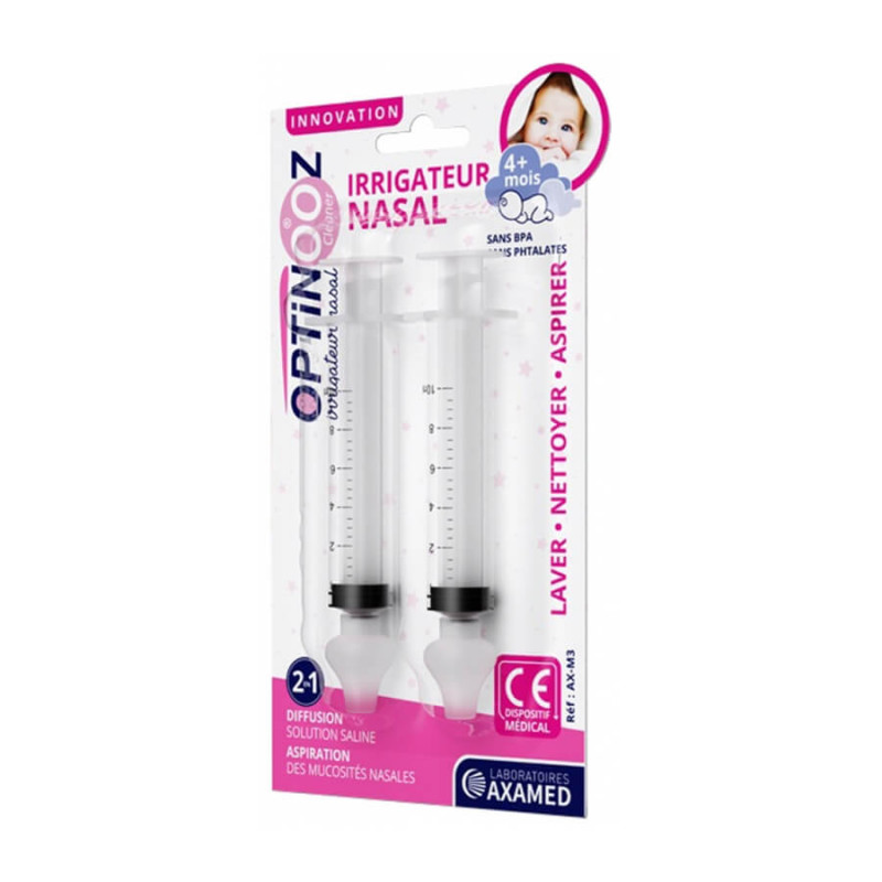 Seringue professionnelle de 2 boîtes pour bébé irrigateur nasal