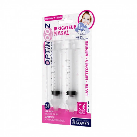 Optinooz Irrigateur Nasal 2 Seringues 5404029301172