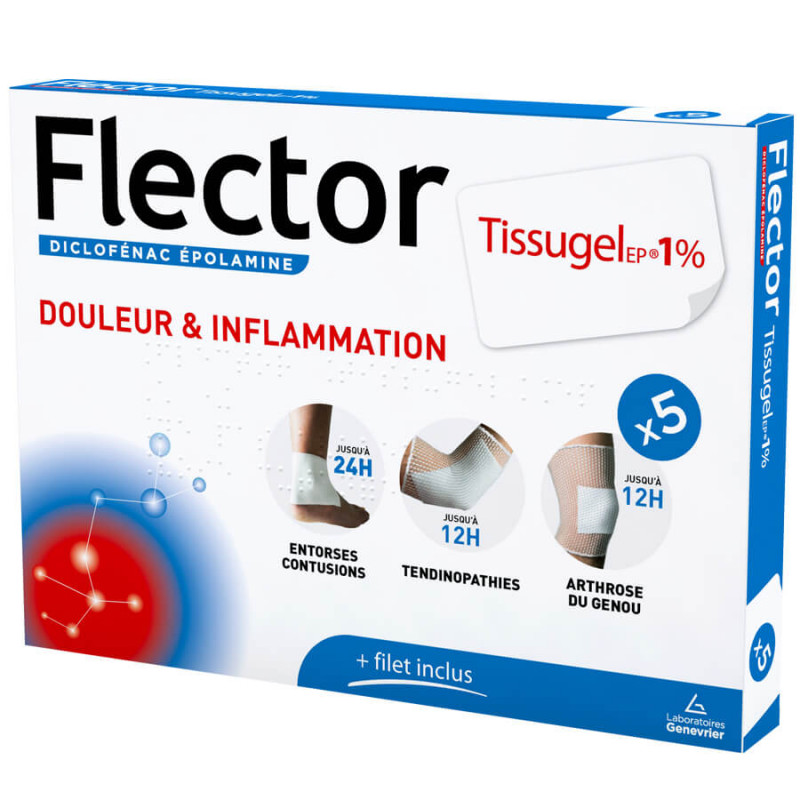 Flector tissugel 10 emplatres 10cmx14cm