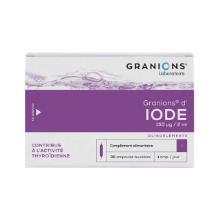 Granions of Iodine 30 drinkable ampoules 2 ml