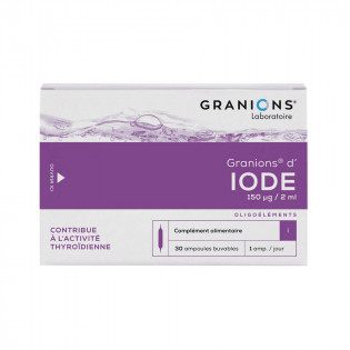 Granions of Iodine 30 drinkable ampoules 2 ml