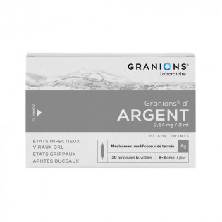 Silver Granions 30 drinkable ampoules 2 ml