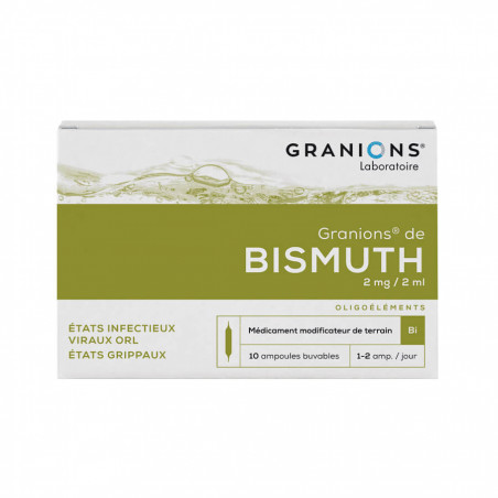 Granions de Bismuth 10 ampoules buvables 2 ml