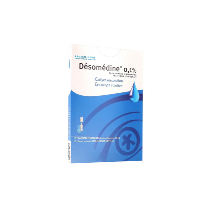 Desomedine eye drops 10 single doses