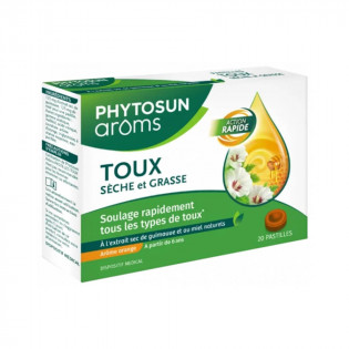 Phytosun Arôms Pastilles Toux Sèche et Grasse 20 Pastilles