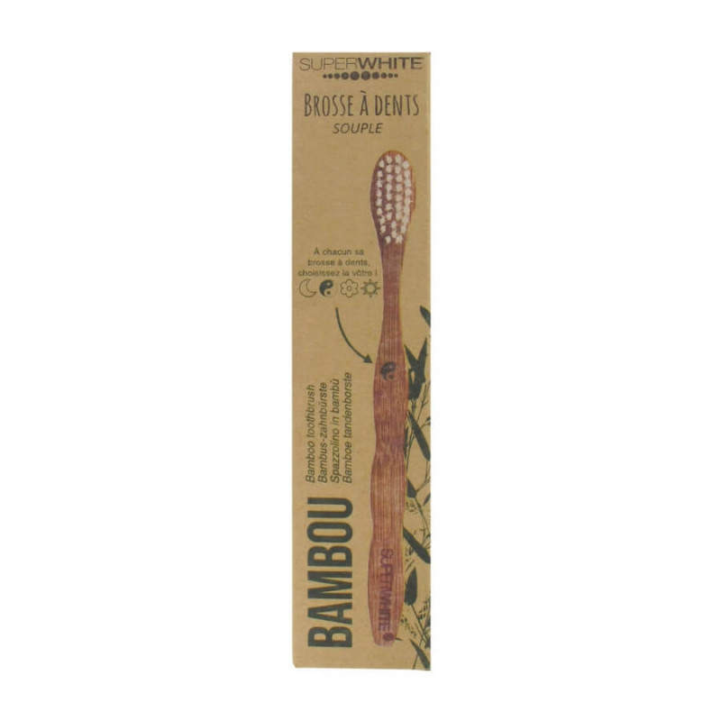 Superwhite Brosse à Dents en Bambou Souple 3532678588216