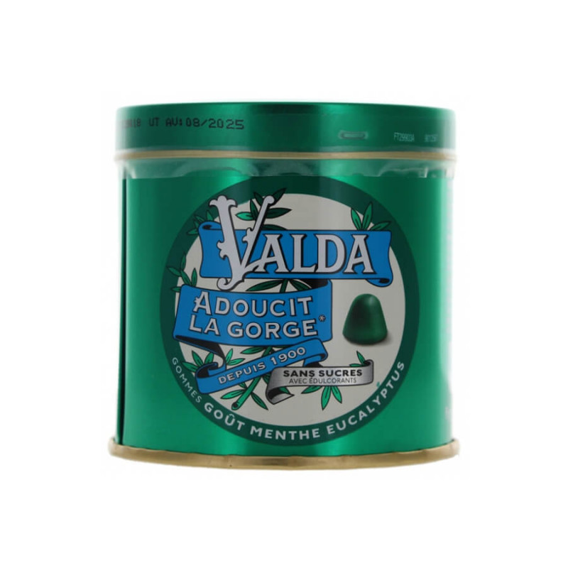 VALDA MENTHE EUCALYPTUS Gommes Sans Sucre - Bte/160g - 3595890304538