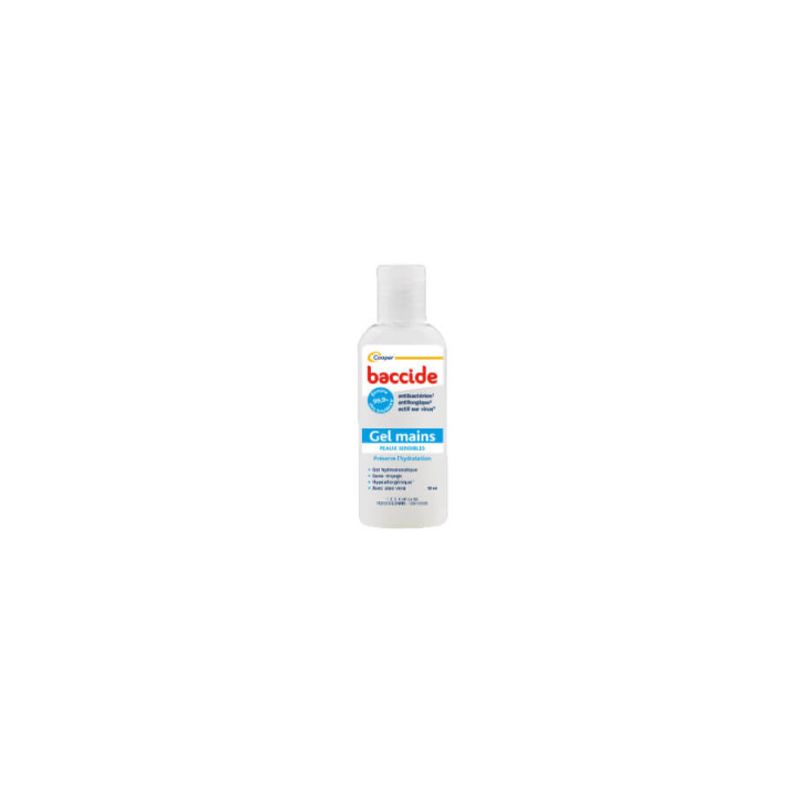 Baccide gel hydro-alcoolique mains peau sensible 30 ml