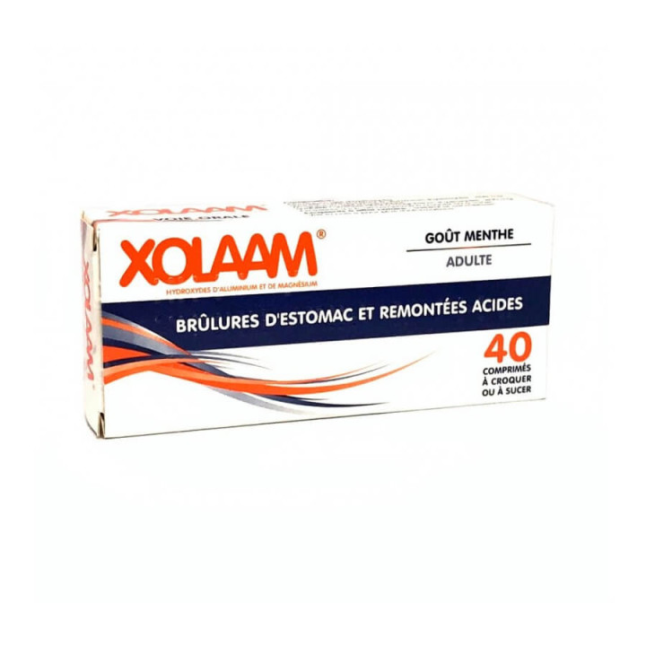Xolaam goût Menthe adulte  40 Comprimés à croquer ou à sucer