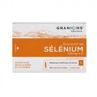 Granions de sélénium 30 ampoules