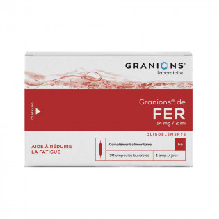 Iron Granions 30 drinkable ampoules 2 ml