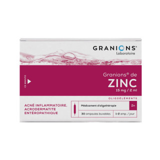 Granions of Zinc 30 drinkable ampoules 2 ml