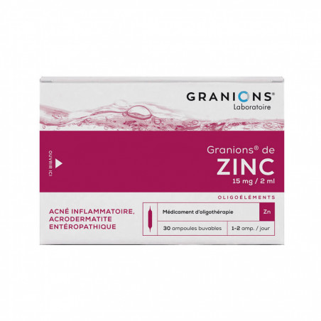 Granions de Zinc 30 ampoules buvables 2 ml 3400933524784