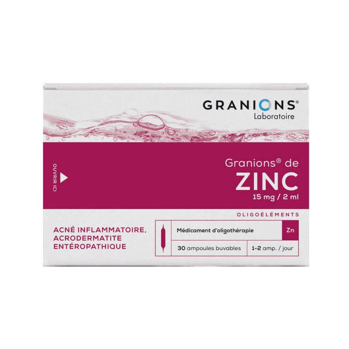 Granions of Zinc 30 drinkable ampoules 2 ml