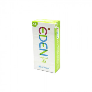 EDEN Condoms XL Size Extra Lubricated and Extra Large with Reservoir box of 12