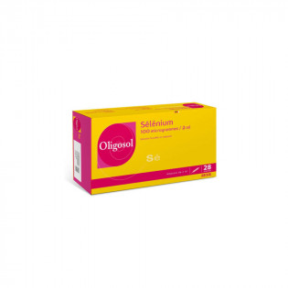 Oligosol Sélénium 100µg, solution buvable 28 ampoules 2 ml