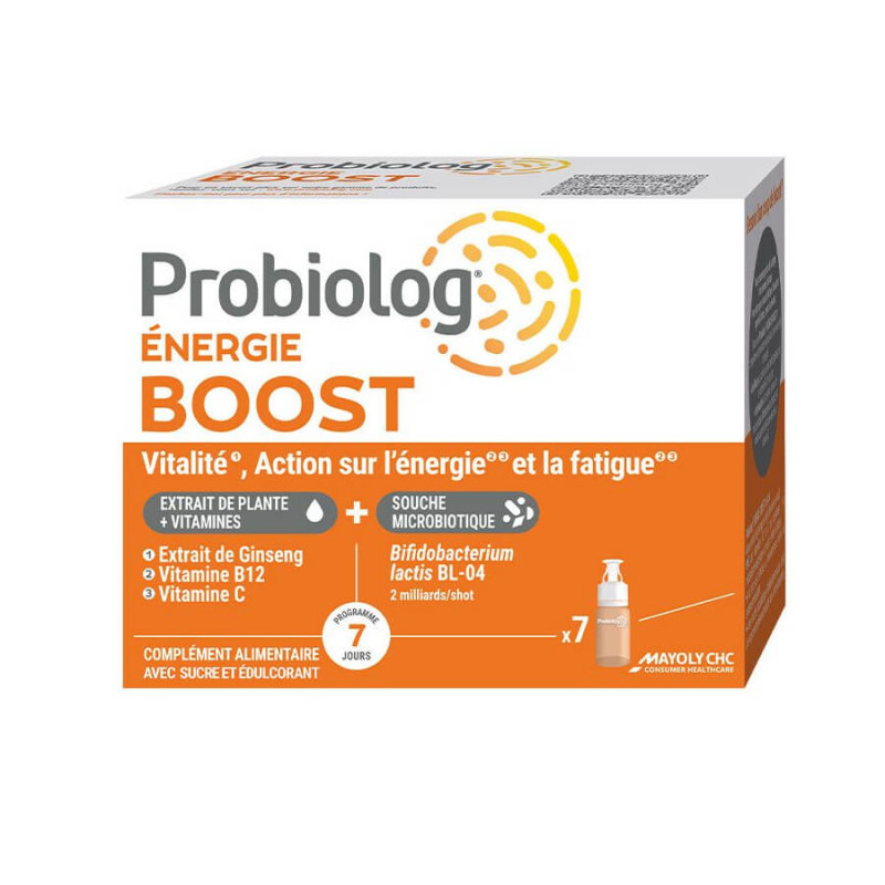 PROBIOLOG Energie Boost

Complément Alimentaire pour booster la vitalité, Action sur l'énergie et la fatigue