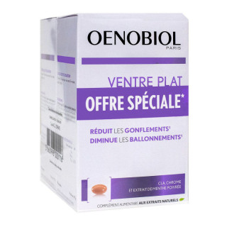 Oenobiol Women Flat Belly. Lot of 2 x 60 Capsules