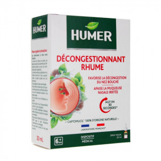 Humer Decongestant Cold Nasal Spray 20 ml