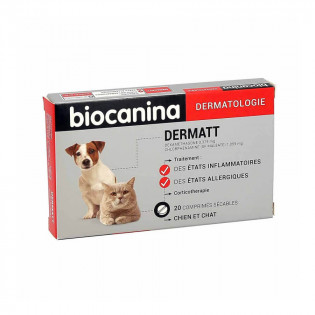 Biocanina Dermatt chien et chat 20 comprimés 3661729236933