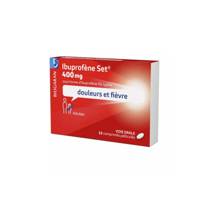 Biogaran Ibuprofen Set 400 mg 12 film-coated tablets