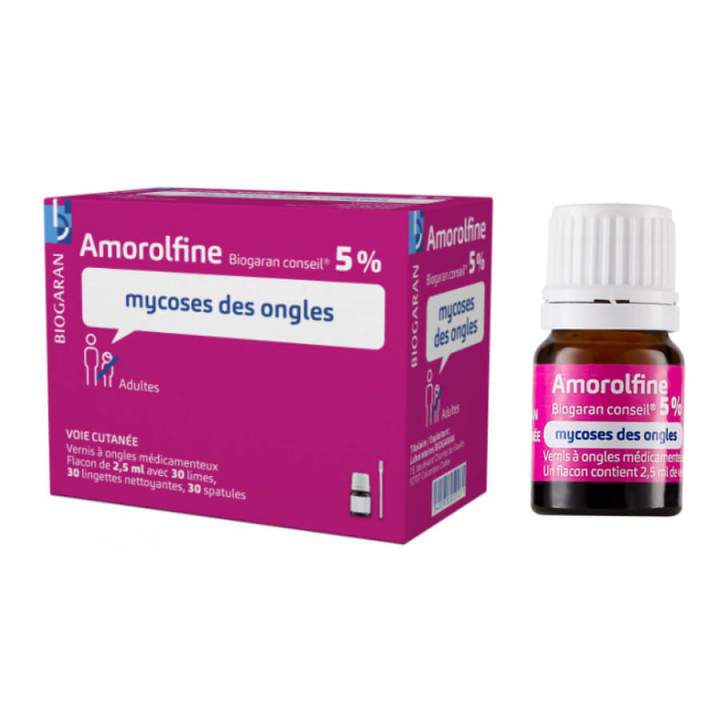 Biogaran Amorolfine 5% Nail fungus Nail Polish