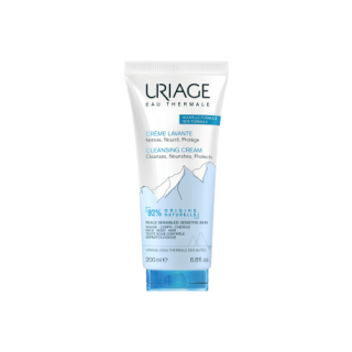 Uriage Creamy cleansing soap-free foam face, body and hair - Sensitive skin - 200ML bottle