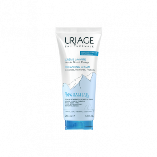 Uriage Creamy cleansing soap-free foam face, body and hair - Sensitive skin - 200ML bottle