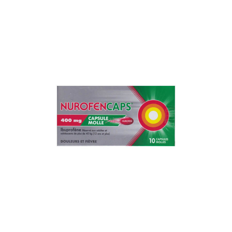 Nurofen Caps 400mg 10 capsules molles 3400922133843 Nurofen Caps 400mg 10 capsules molles 3400922133843