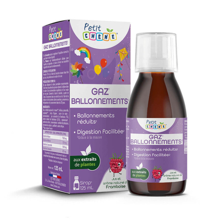 Petit Chêne syrup Gas Bloating digestion 125 ml