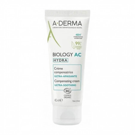 A-DERMA Biology AC Hydra Crème Compensatrice Ultra-Apaisante Bio 40 ml 3282770388855