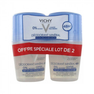 Vichy Déodorant Minéral 48H Roll-On Lot de 2 x 50 ml 3433425202792