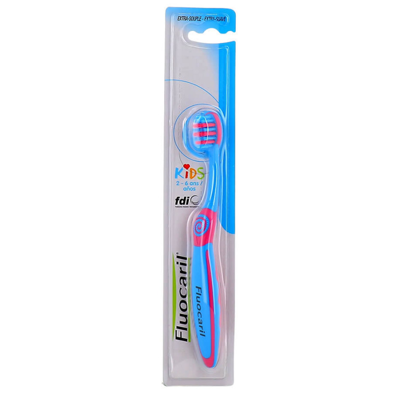 Fluocaril Brosse à Dents Kids 2-6 ans bleu et rose 8710522662922