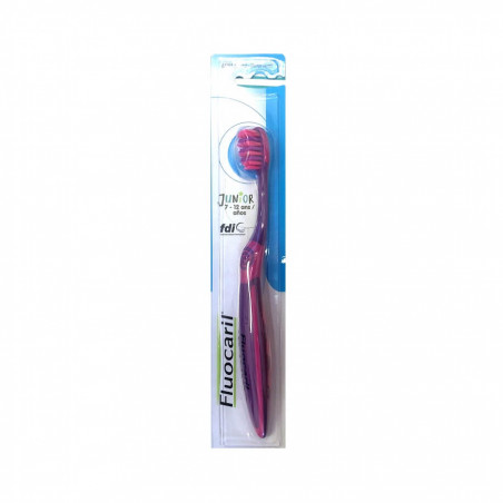 Fluocaril Brosse à Dents Extra Souple Junior 7-12 ans violet et rose 8710604763660