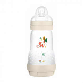 MAM Easy Start Anti-Colic Bottle Colors of Nature 260 ml 2 Months and + Flow 2 Color : Linen